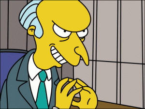 Plotting Mr. Burns.